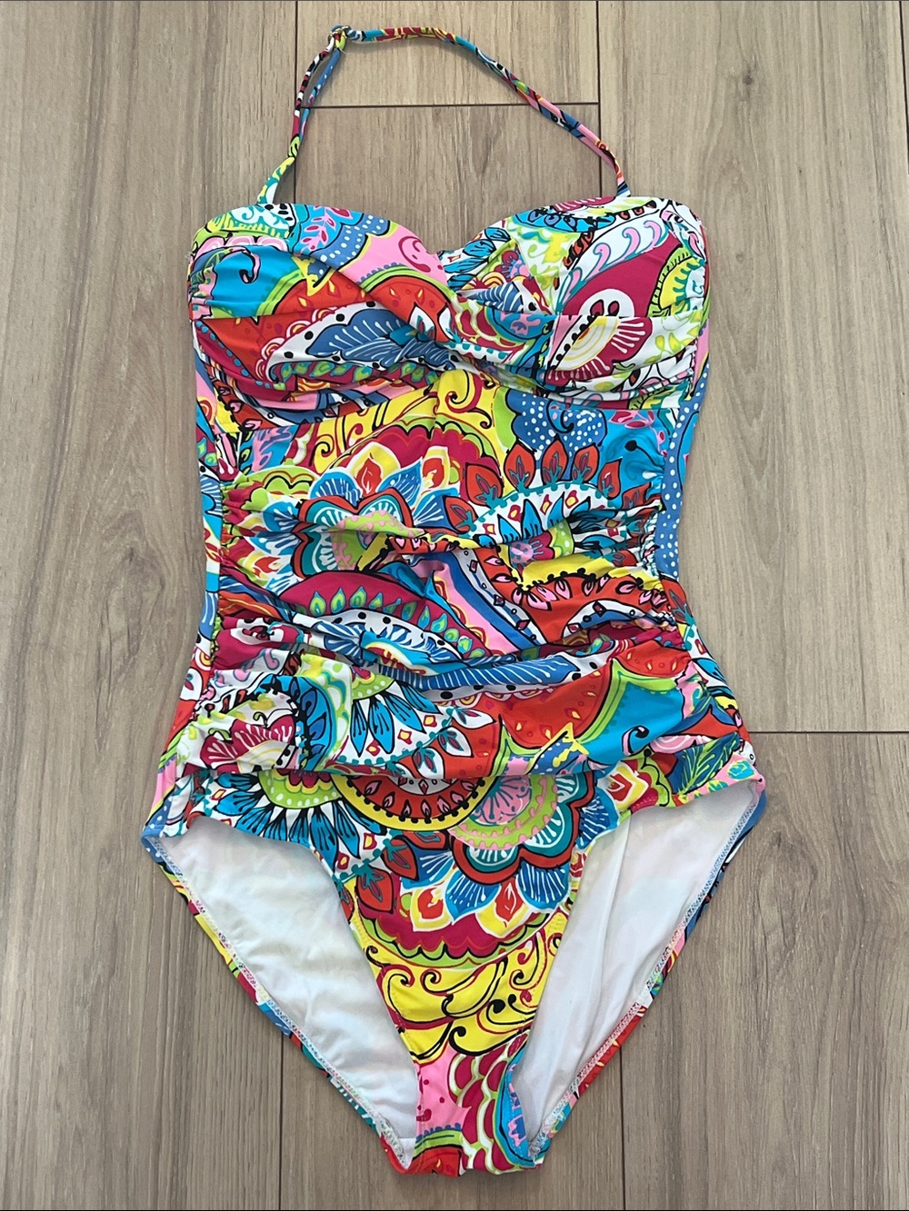 Anne Cole Multicolor Paisley One-Piece Swimsuit